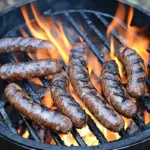 Best way to cook venison sausages on a grill.