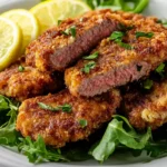 Crispy beef cutlet recipe with golden brown crust