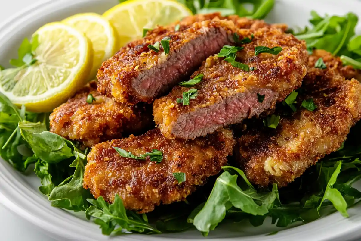 Crispy beef cutlet recipe with golden brown crust