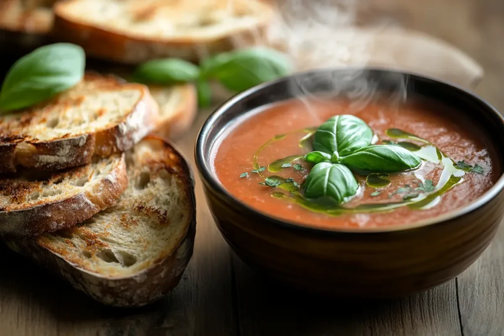 Soup and sourdough bread pairing