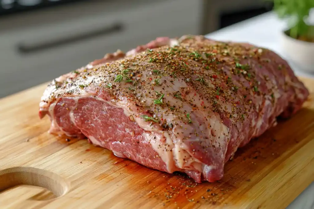 Beef arm roast preparation steps