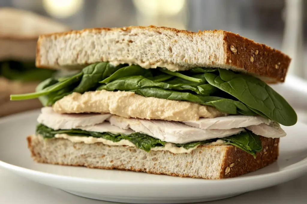 Healthy Turkey Sandwich on Whole-Grain Bread