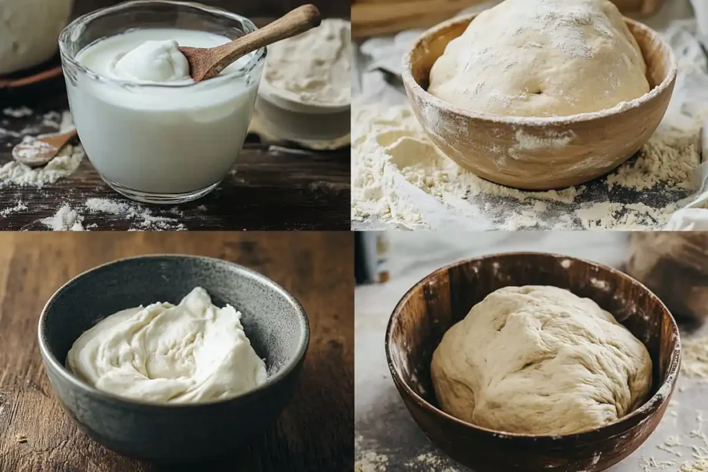 Bread fermentation process with yogurt