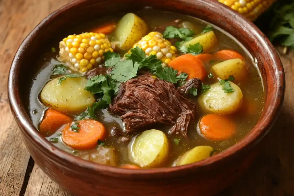 Caldo de Res, a hearty beef soup similar to Menudo.