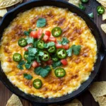 Smoky, creamy smoked queso dip with tortilla chips