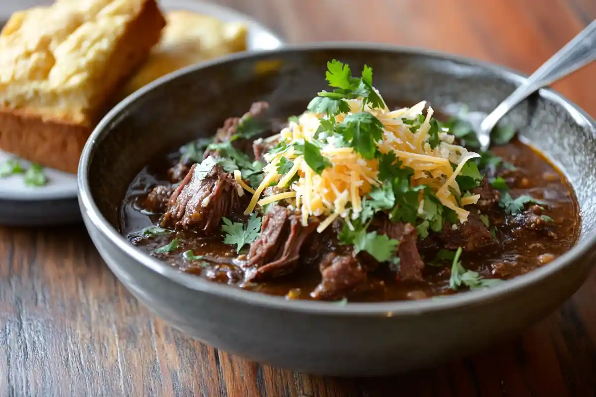 Chili with Beef Brisket - A Hearty & Smoky Dish