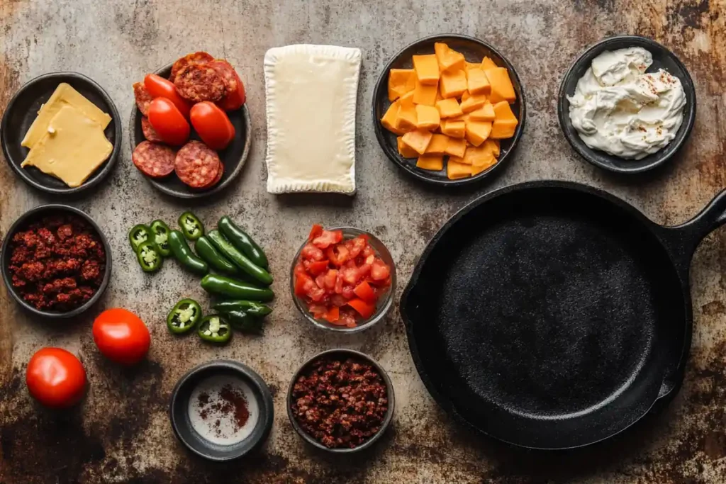 Essential ingredients for the best smoked queso